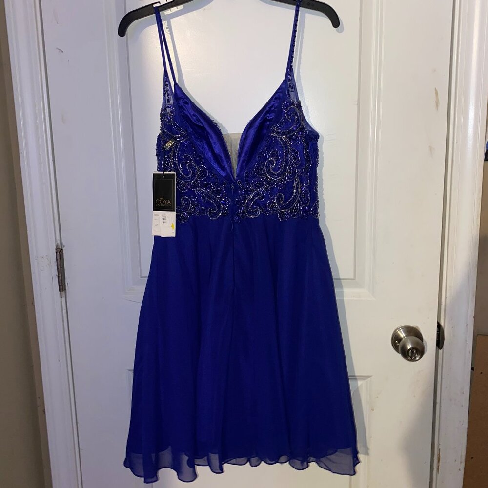 Coya Collection Dark Blue Prom Dress